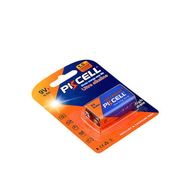 PKCell (6LR61) 9V Battery Ultra Alkaline Battery