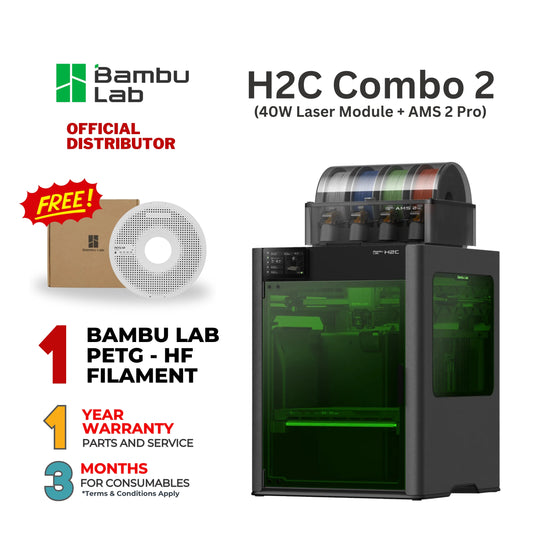Bambu Lab H2C Combo (40W Laser Module + AMS 2 Pro)
