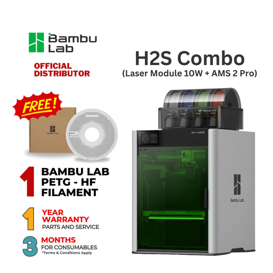 Bambu Lab H2S Combo (10W Laser Module + AMS 2 Pro)